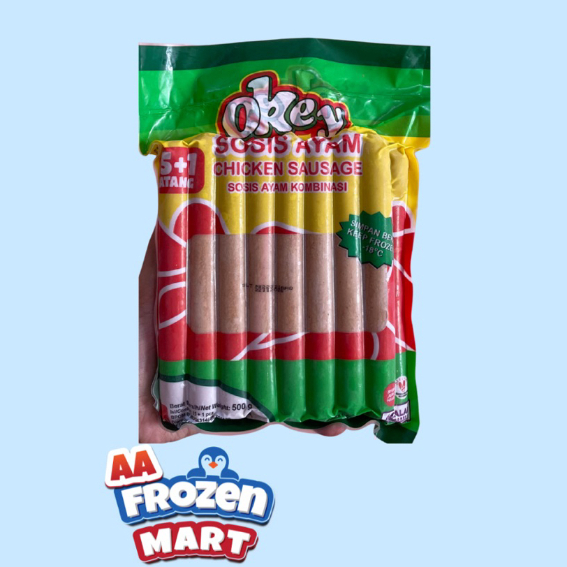 OKEY SOSIS AYAM 500gr, 1000gr
