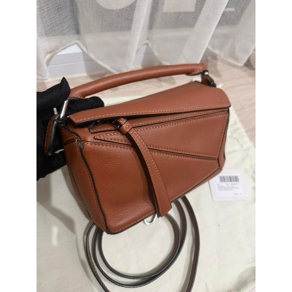 PRELOVED Loewe Puzzle Mini Tan 2020