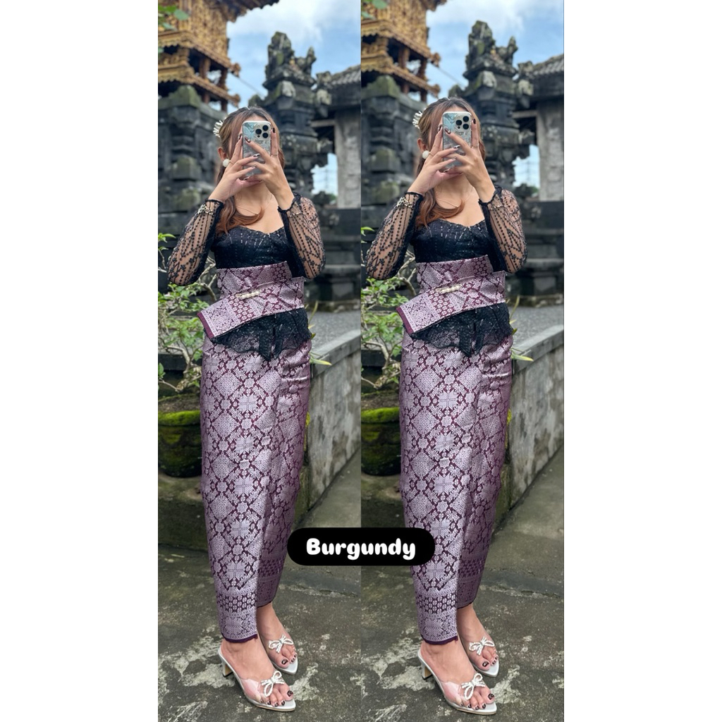 Songket palembang set selendang