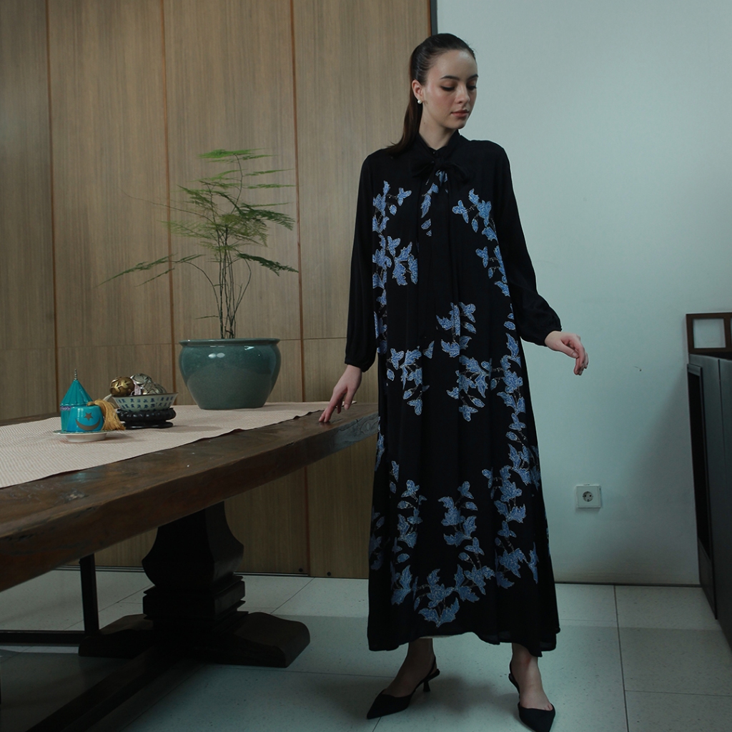 Batik Huza - Dress Divyanshi - Gamis Batik Wanita