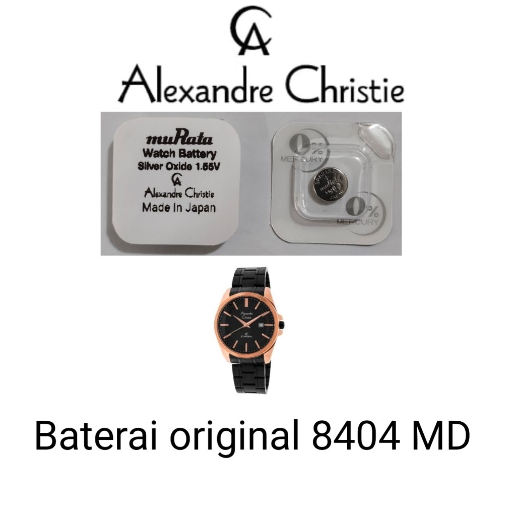 Baterai jam Alexandre Christie original 8404 MD