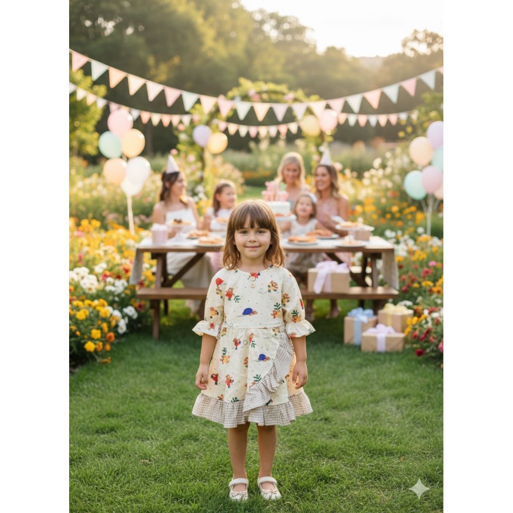 NEW Dress anak perempuan ala noni