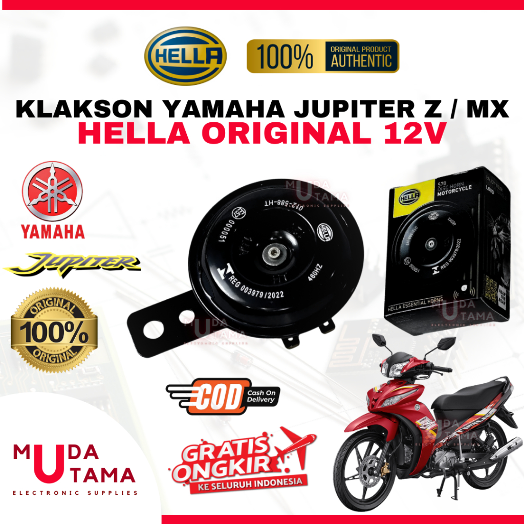 Klakson YAMAHA JUPITER - ORIGINAL HELLA | Klakson Motor YAMAHA JUPITER | Klakson JUPITER Original HE