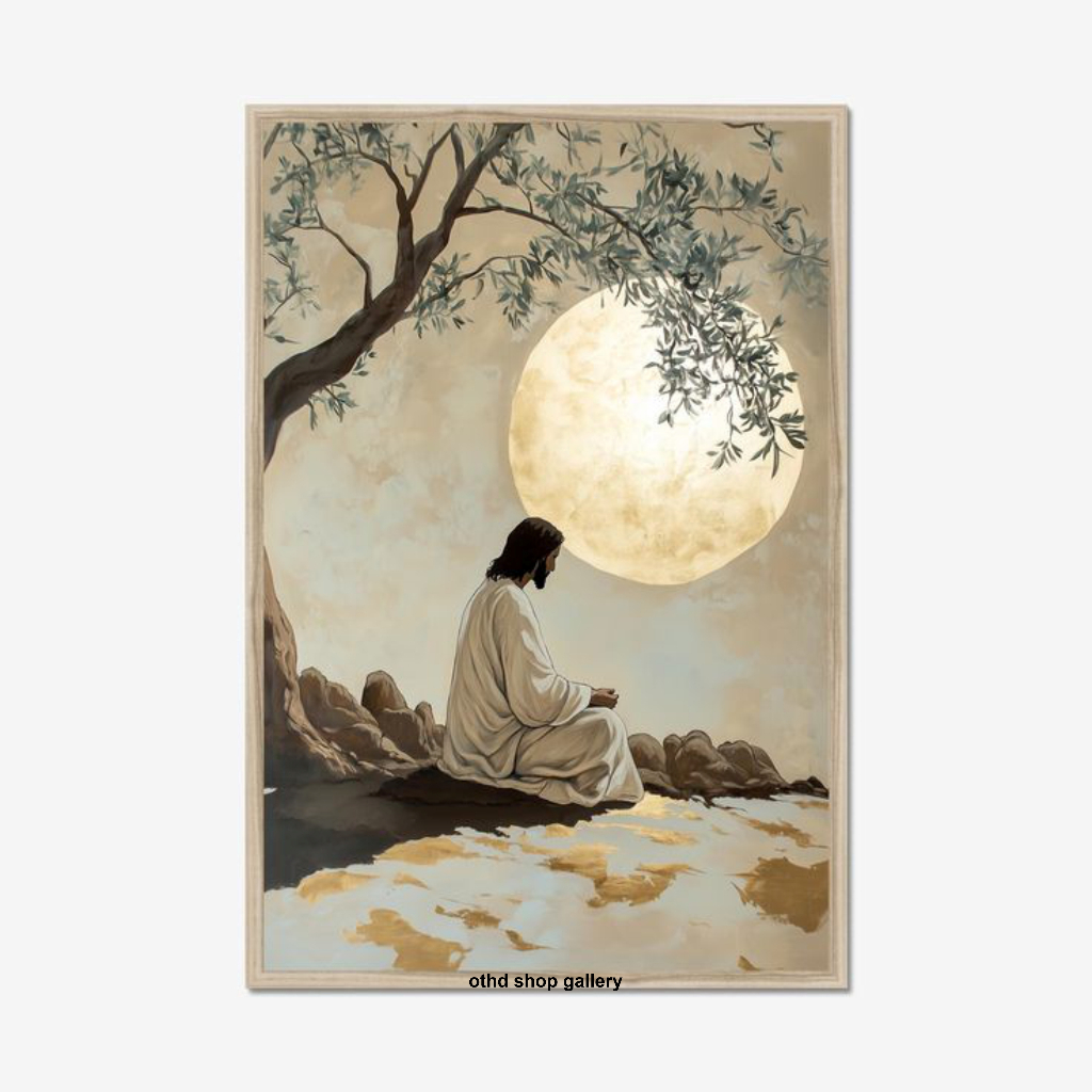 Lukisan Handmade Lukisan Tuhan Yesus Kristen Kanvas Asli