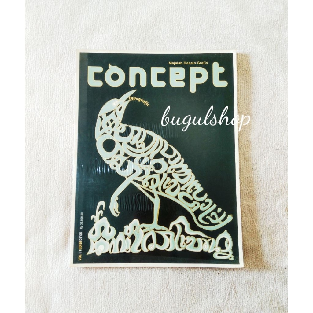 Preloved CONCEPT Majalah Desain Grafis / Graphic Design Magazine (bekas/second)
