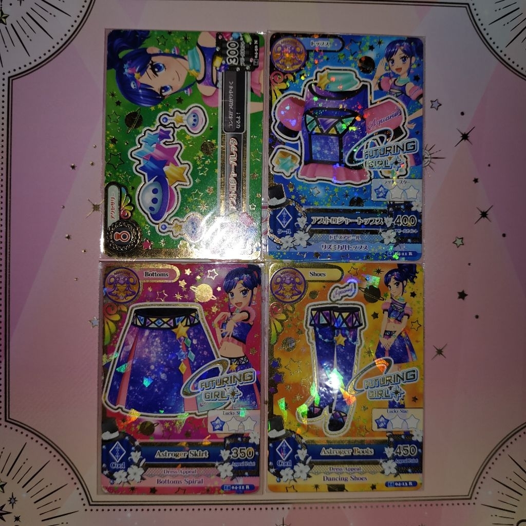 Aikatsu Aoi Astroger Aquarius Rare Set Futuring Girl