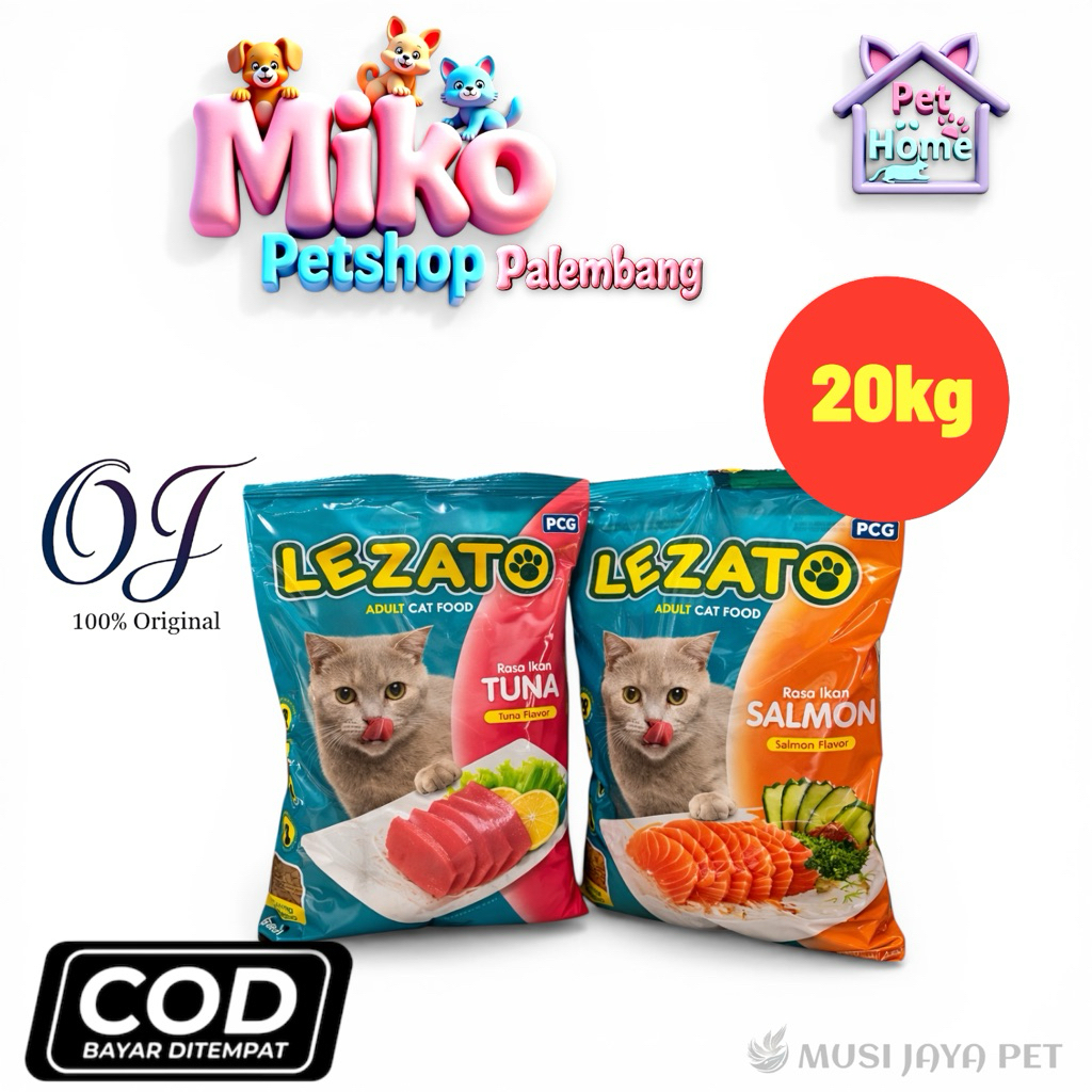 Makanan Kucing Lezato Adult 20Kg (Paket Hemat Karung)