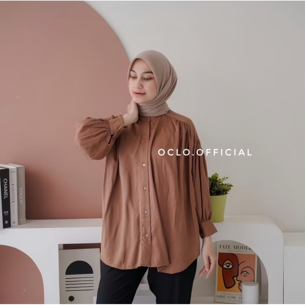 [Preloved] Atasan/kemeja/blouse wanita oversized by Oclo.official