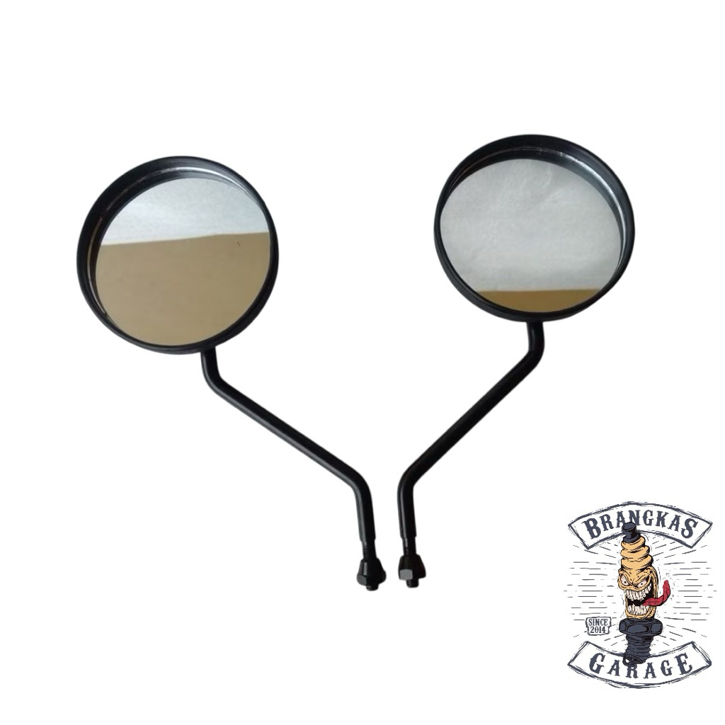 Kaca Spion Bulat Yamaha V80 CDI Excellent Drat 12 Spion Motor Klasik V75 V80 L2G L2S YB100