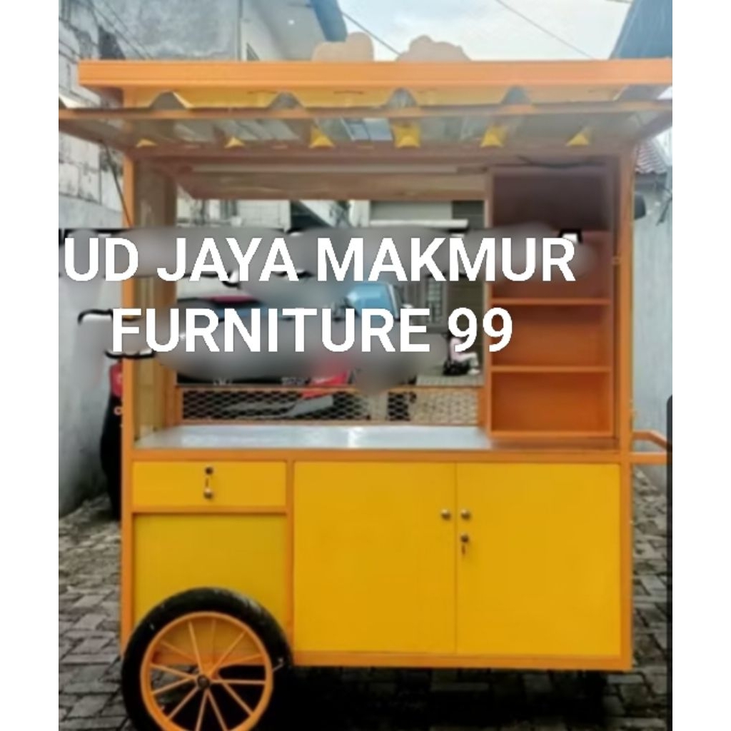 gerobak jualan gerobak kontener semi