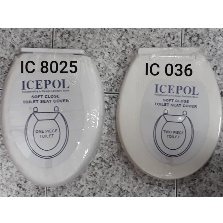 ICEPOL Soft Closing Toilet Seat Cover Universal Tutup Kloset Icepol IC 8025 dan IC 036