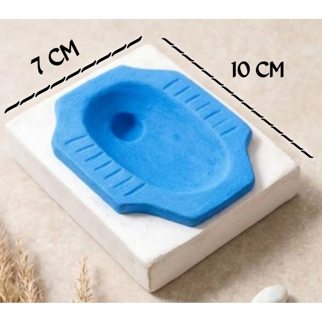 Asbak Unik Lucu Motif Closet-WC Biru Cocok Untuk Kado Hadiah