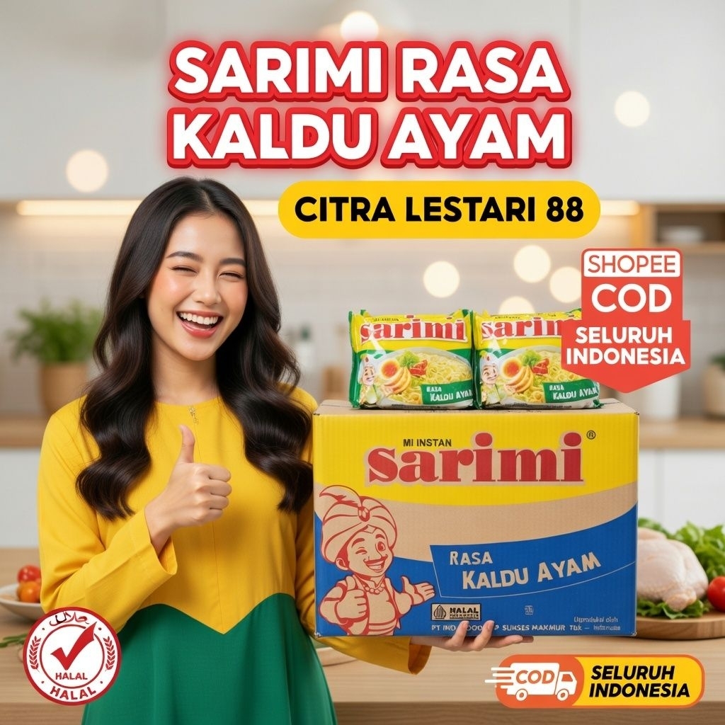 Sarimi 1 dus isi 40 Pcs ( Rasa Kaldu Ayam )