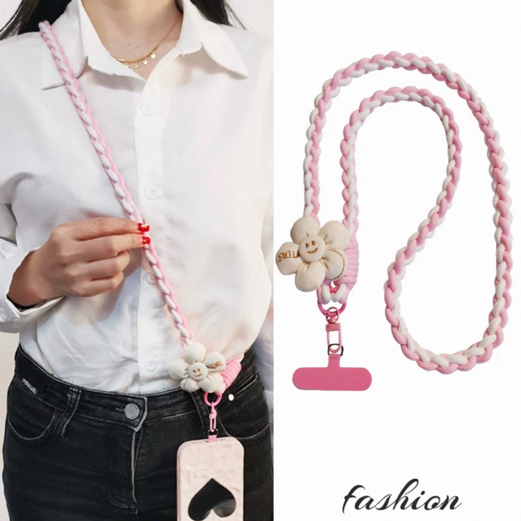 Tali Gantungan Hp selempang / Tali HP Lanyard Universal Bisa Cross-body Motif Lucu Gantungan Handpho
