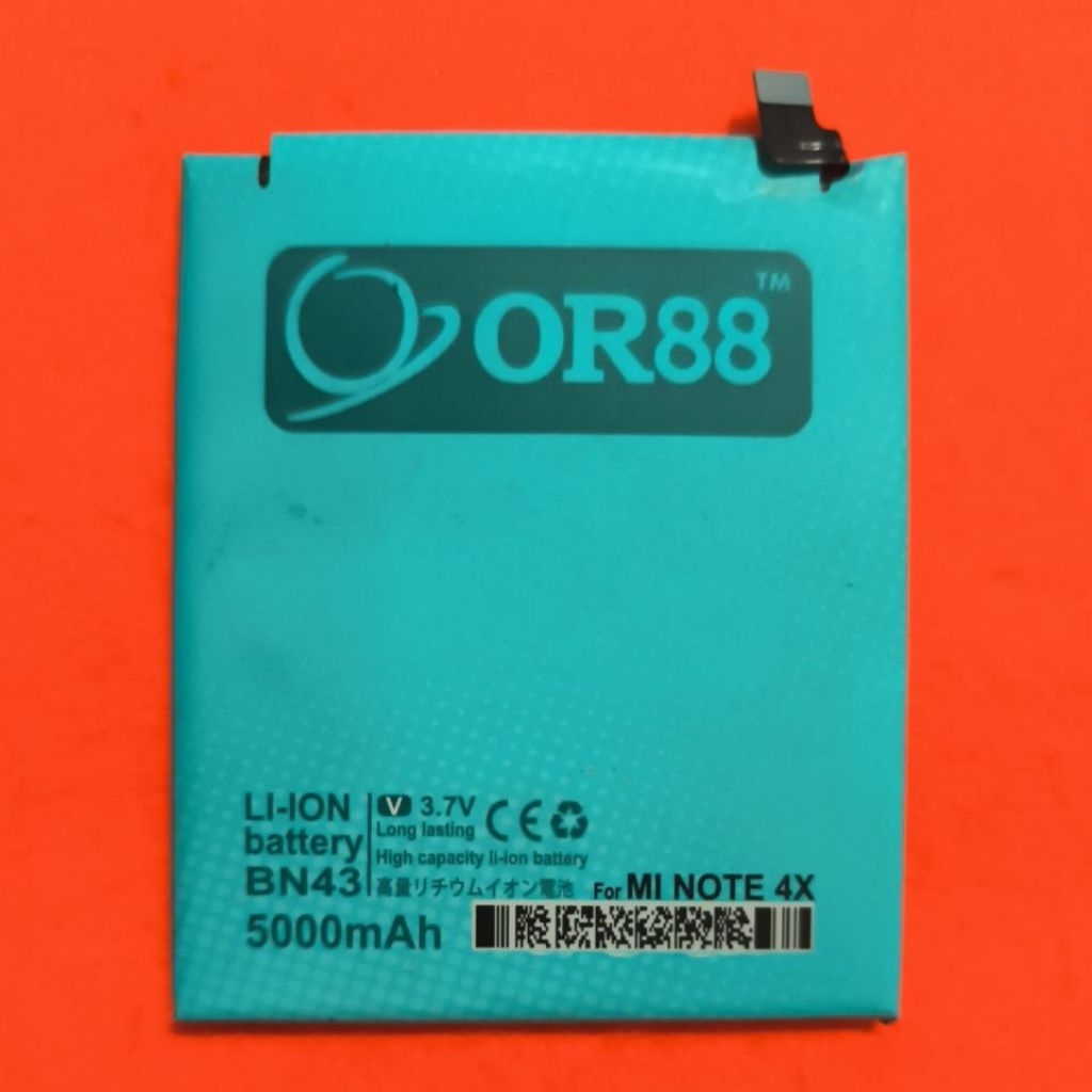 BETERAY BATRE BATRAI XIAOMI REDMI NOT 4X SNAPDRAGON MODEL BN43 DOUBLE POWER OR88 FUNGSI NORMAL BEKAS