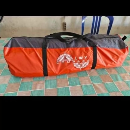 LWY Compass 4P • Tenda Camping 4 Orang • Oranye • Bekas Terawat • Lengkap Tas
