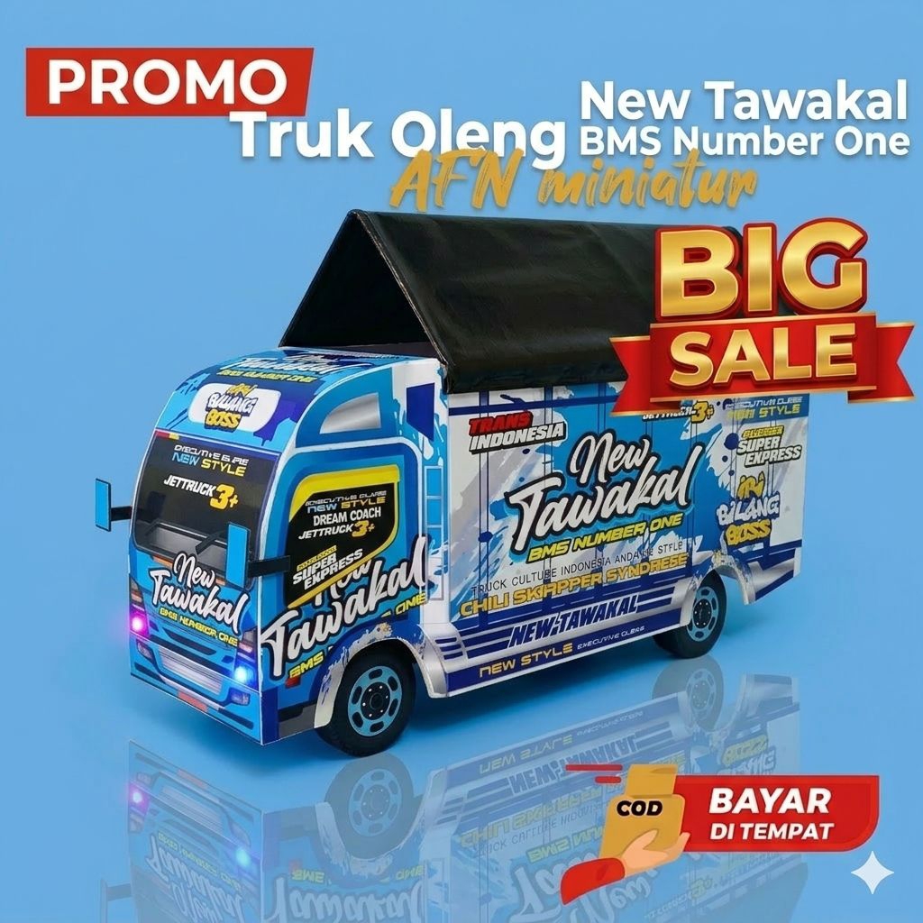 Miniatur truk oleng mbois