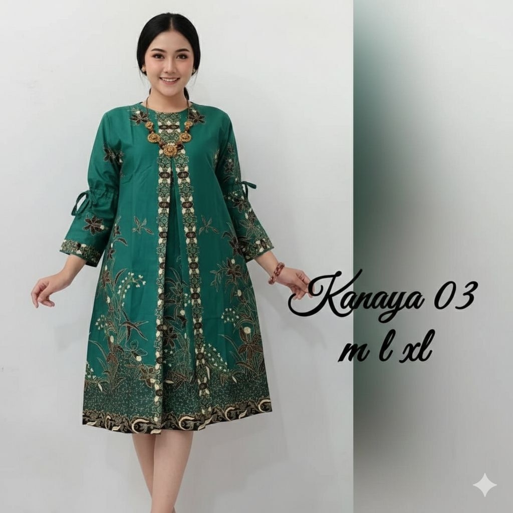 Dress batik formal maupun non formal