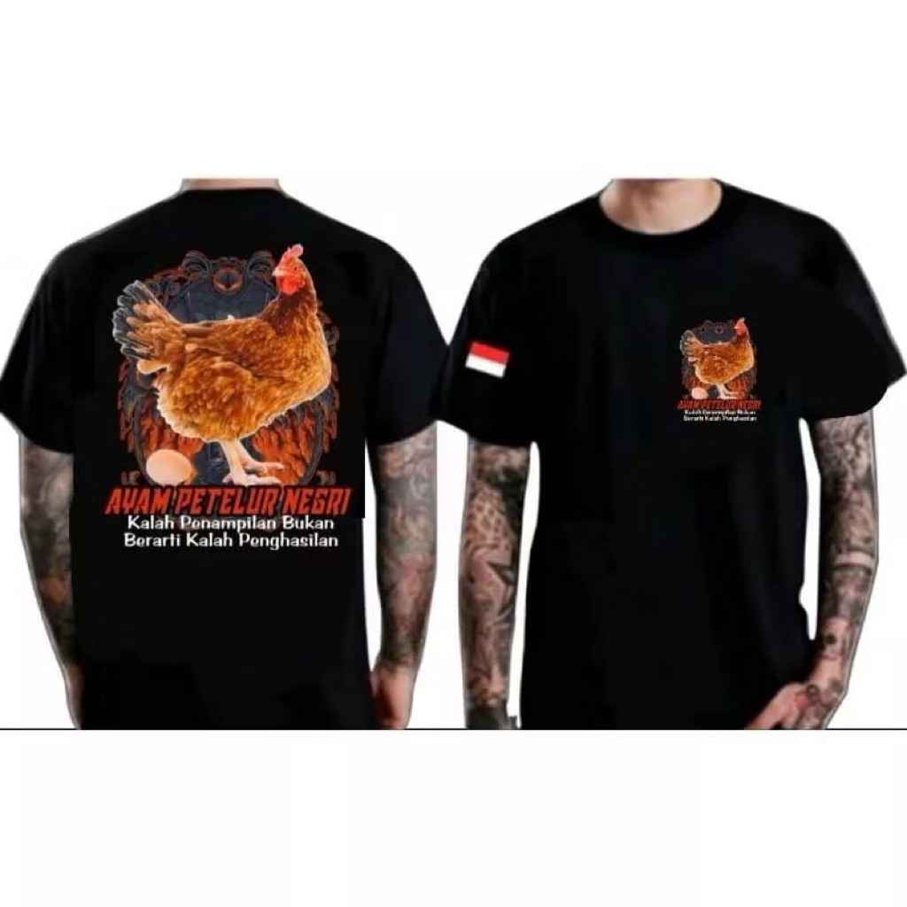KAOS DISTRO PRIA AYAM PERTELUR NEGRI