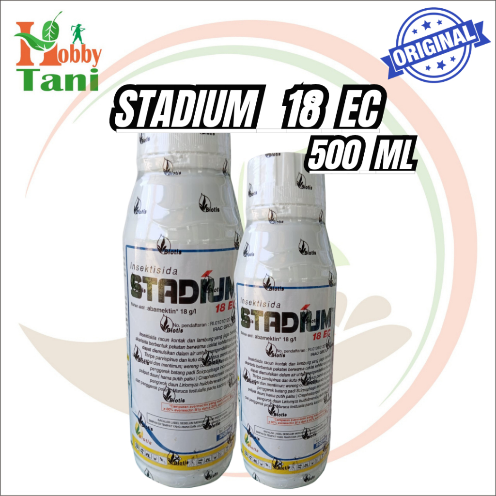 Insektisida STADIUM 18 EC 500 ML - Abamektin 18g/l, Kontak-Lambung Sistemik, Pengendalian Hama Luas