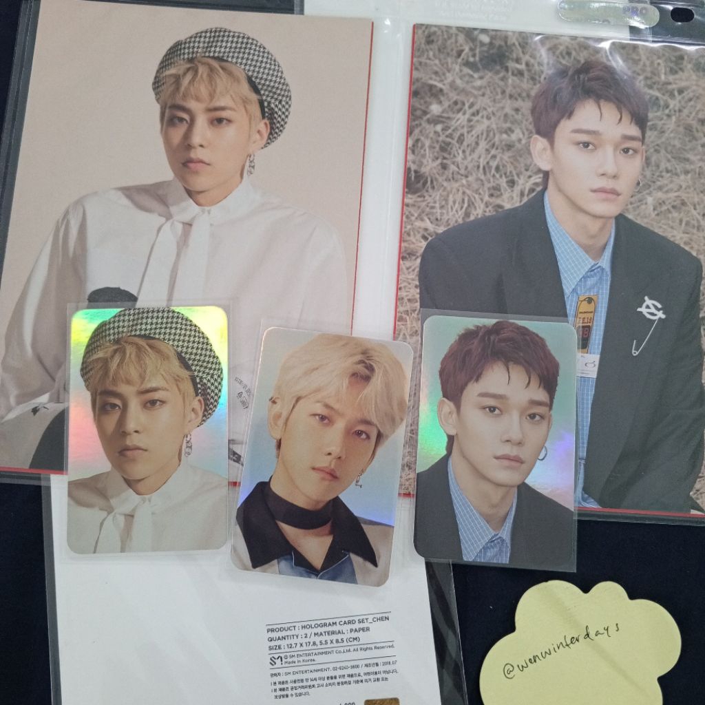 EXO CBX PHOTOCARD PC OFFICIAL SM BLOOMING DAYS ERA HOLO HOLOGRAM POSTCARD SET ONLY
