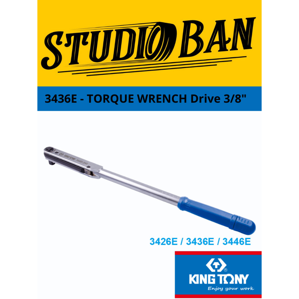 Kunci Torsi Kunci Moment 3/8 Inch 7-33Nm King Tony Torque Wrench 3/8 Inch 7-33Nm 3446E-2HG