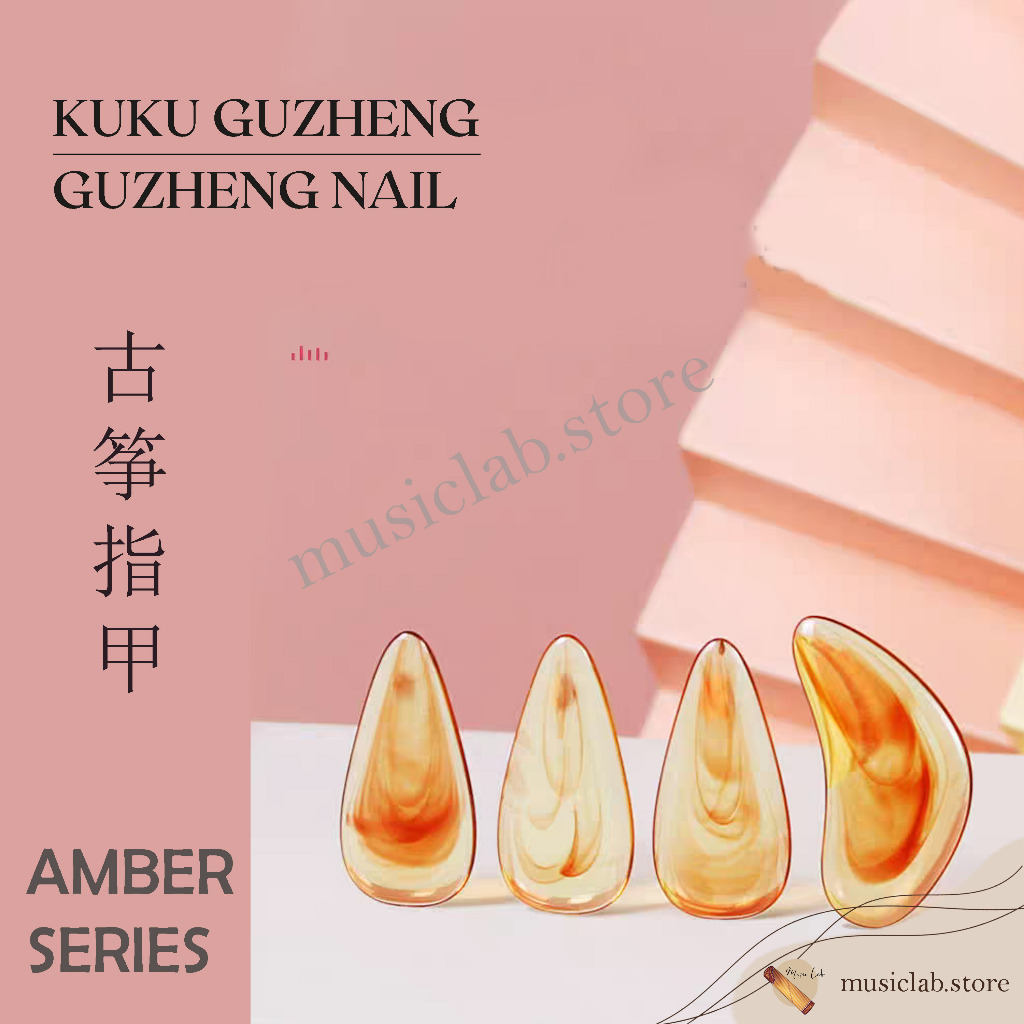 MUSIC LAB Kuku Guzheng / Kuku Kecapi - AMBER Edition (Guzheng nail)