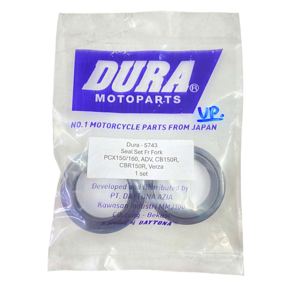 Seal Shock Depan DURA Set Seal Abu PCX ADV CB CBR Supra GTR Seal Seal Set Dura By Daytona 5743