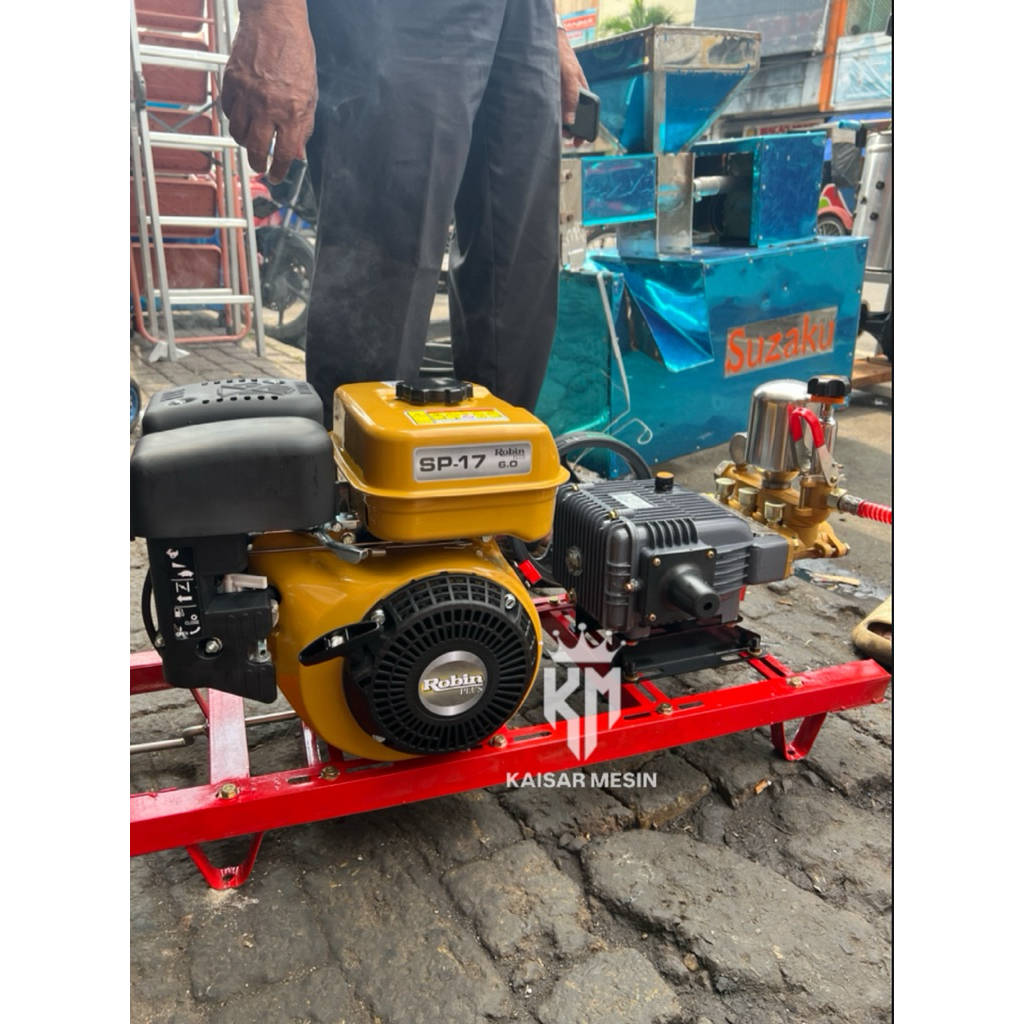 Mesin Steam Cuci Motor & Mobil Robin SP 17 Set Power Sprayer Tipe 30 Mesin Doorsmeer Jet Steam