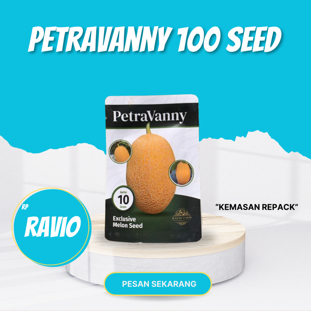 Benih melon Petravanny 100 seed Ravio seed