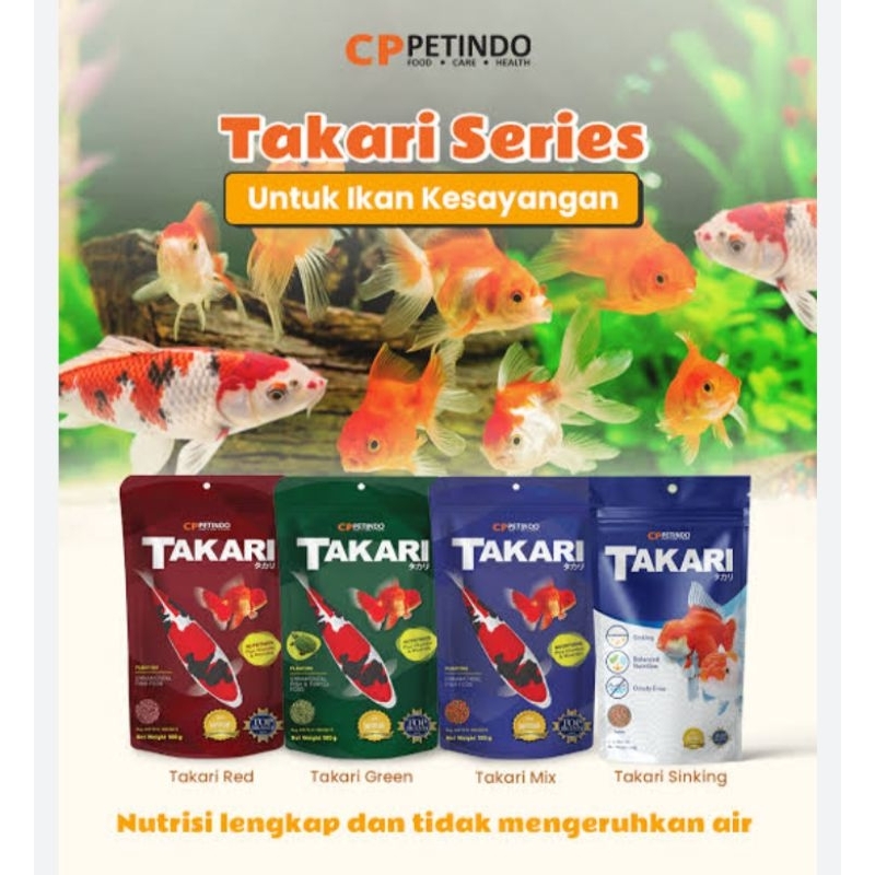 TAKARI 100gr / TAKARI 250gr / Takari Floating / Takari Sinking / Takari Hijau / Takari Pakan Ikan Hi