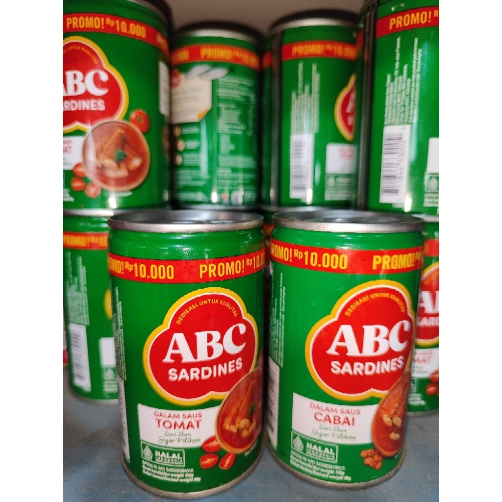 sarden abc/sarden tomat/sarden pedas/ikan sarden