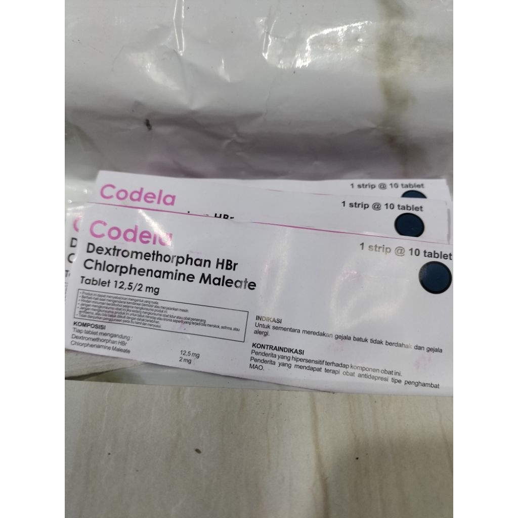 Codela obat batuk 1strip @10 tablet