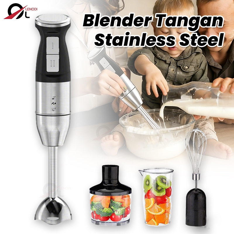 Blender Stick Stainless Steel 4-dalam-1/Blender MPASI Bayi/Pengolah makanan / Pengocok telur/Mixer m