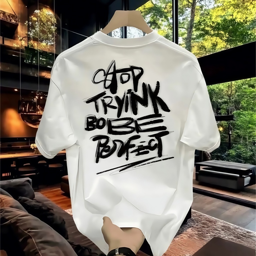 Kaos Distro Cardinal Graphic Tee Hitam Putih COD kaos pria berkualitas tinggi