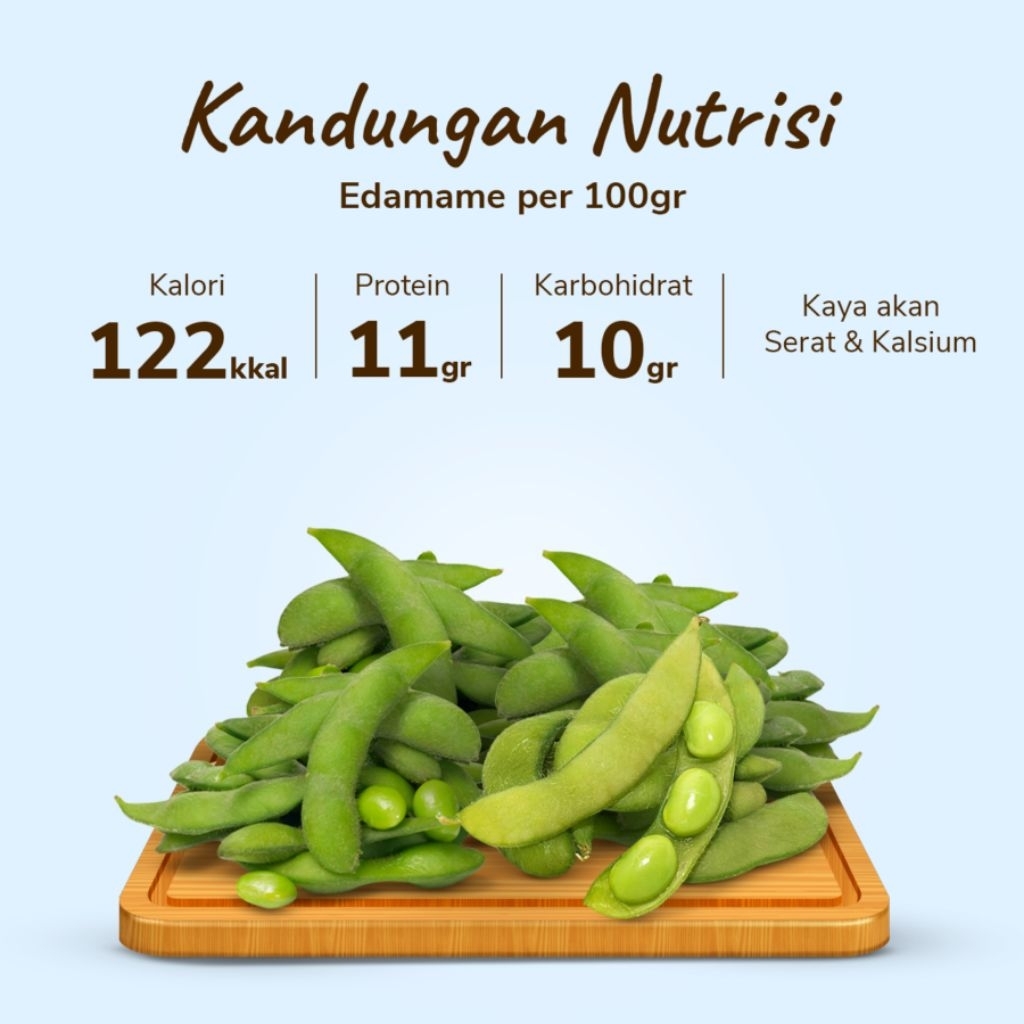 EDAMAME KACANG KEDELAI SALTED 1000g 1kg Frozen Fresh Edamame
