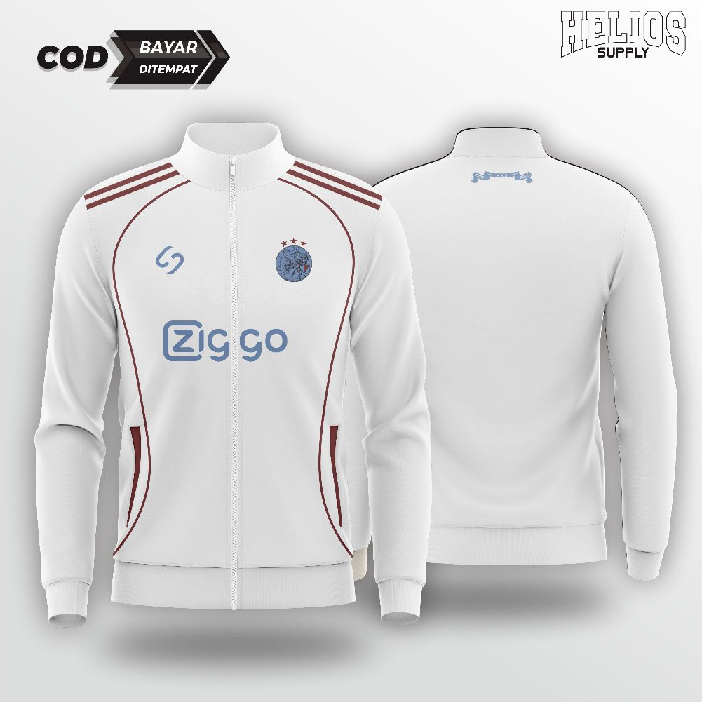 JAKET BOLA AJAX FC FULL PRINTING SUBLIMATION PREMIUM EDISI - Helios Supply