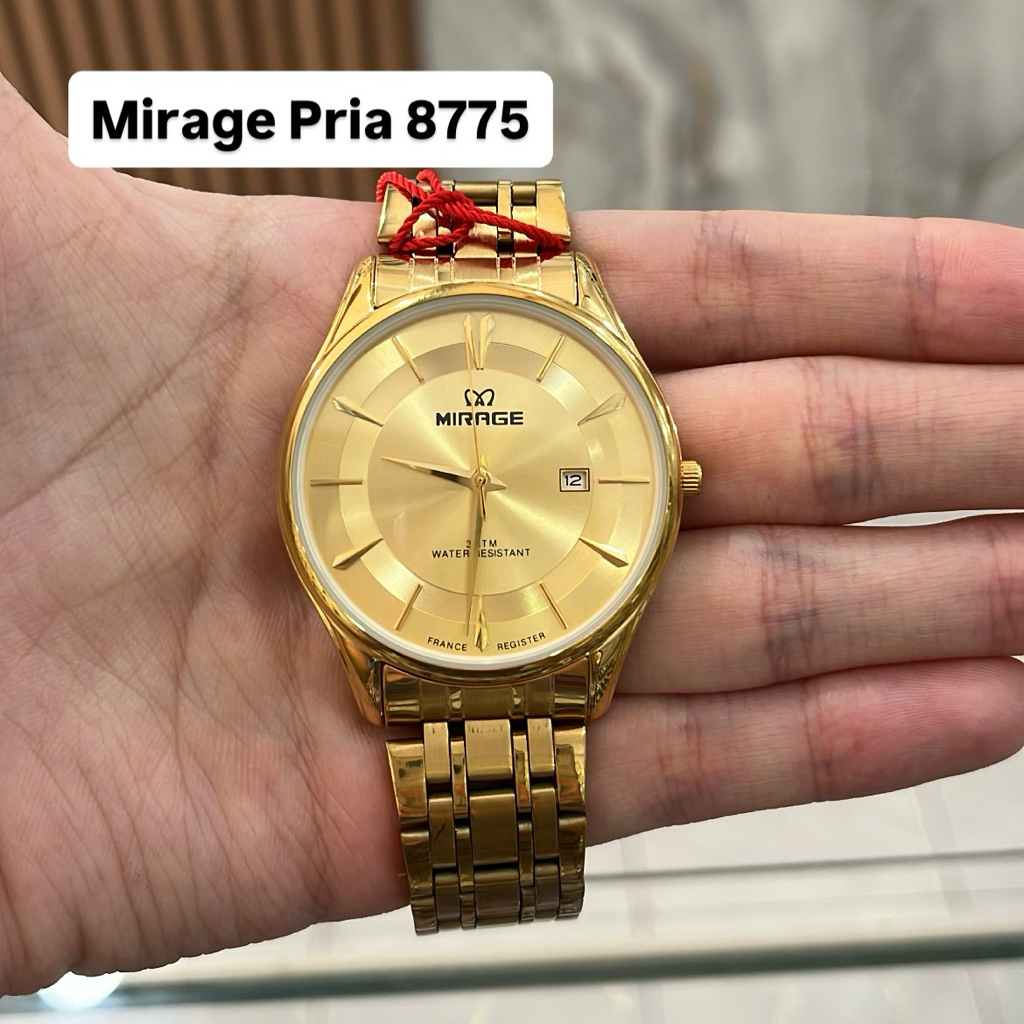 Jam Tangan Mirage 8775 Pria Gold