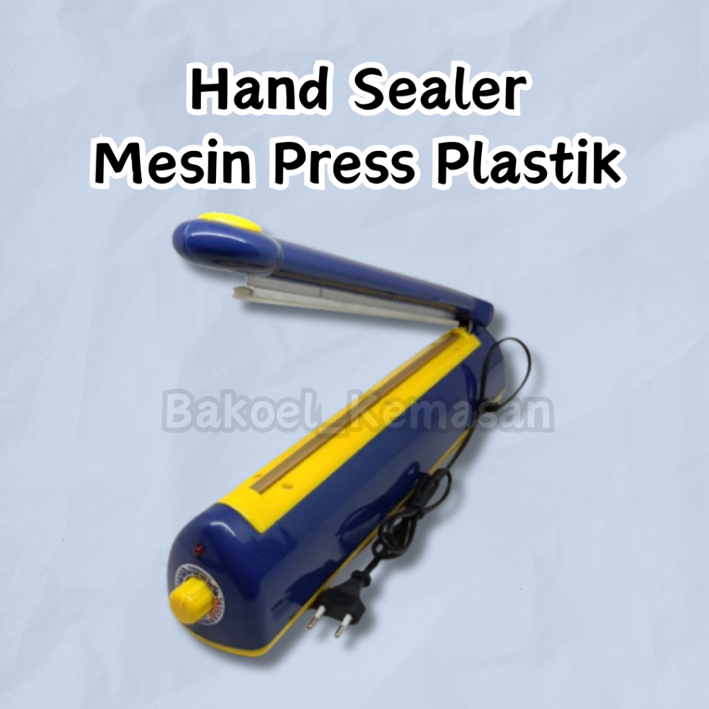 Powerpack Hand Sealer Mesin Press Impulse Sealer Segel Plastik