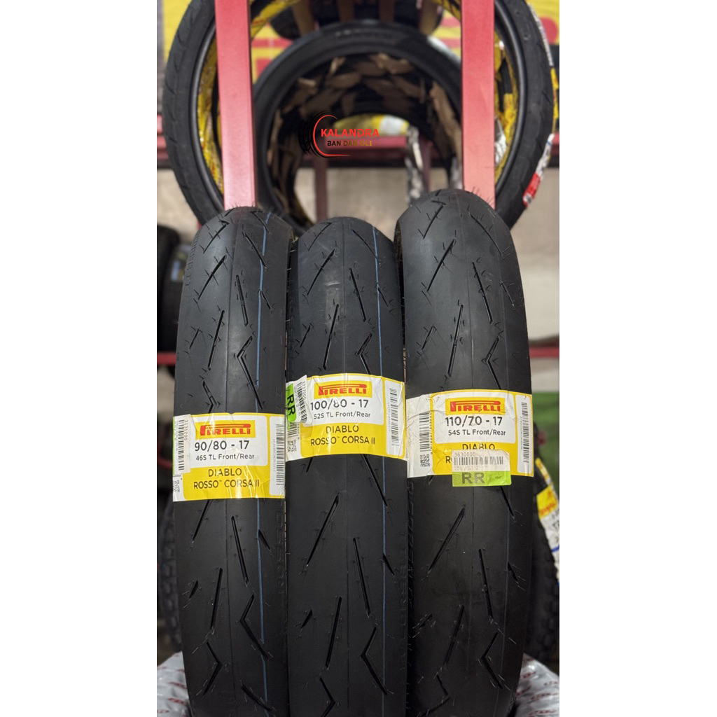 BAN BALAP PIRELLI DIABLO ROSSO CORSA 2 RING 17 90/80 100/80 110/70