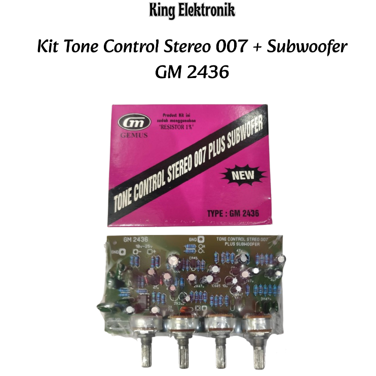 Kit Tone Control Stereo 007 Plus Subwoofer GM 2436
