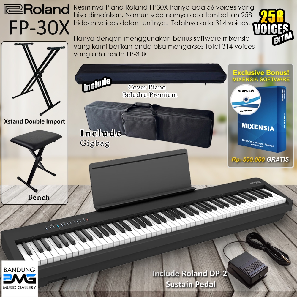 Roland FP 30X Digital Piano / FP30X / FP 30 X Garansi Resmi