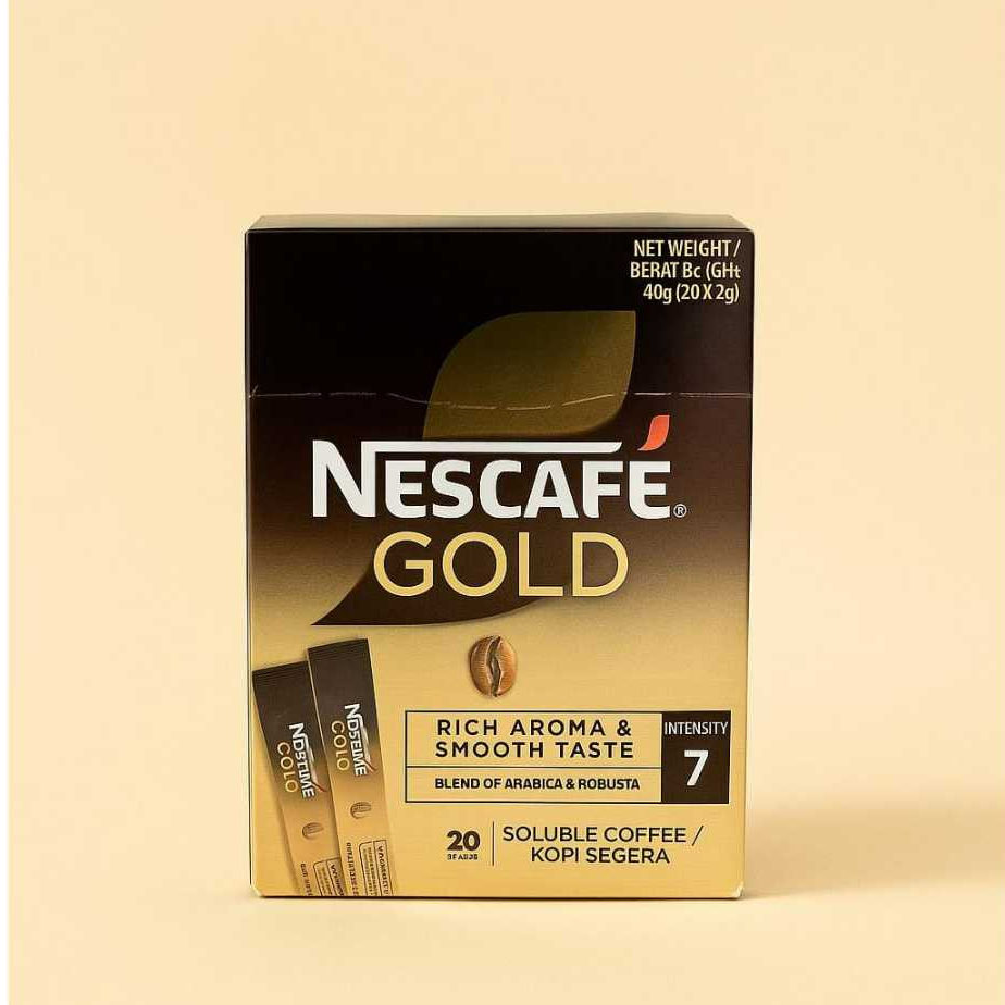 Nescafe Gold Sachet Box Intensity 7 isi 20 Sachets Original