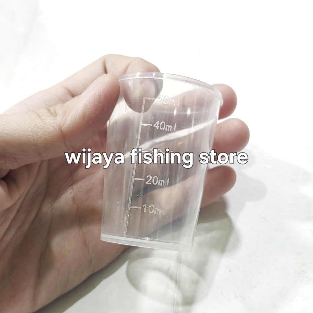 gelas ukur ukuran 50ml plastik