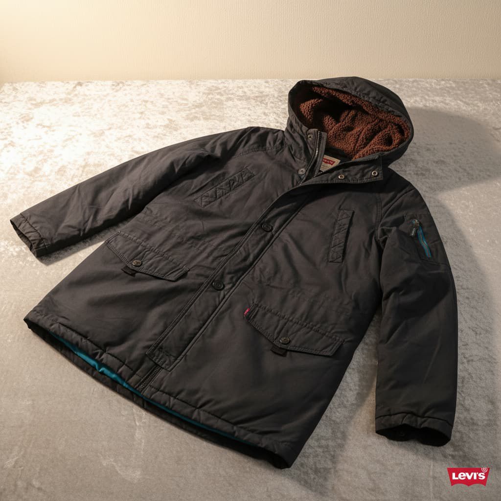 Levi's Bulu Angsa Down Jacket Gelembung Parka