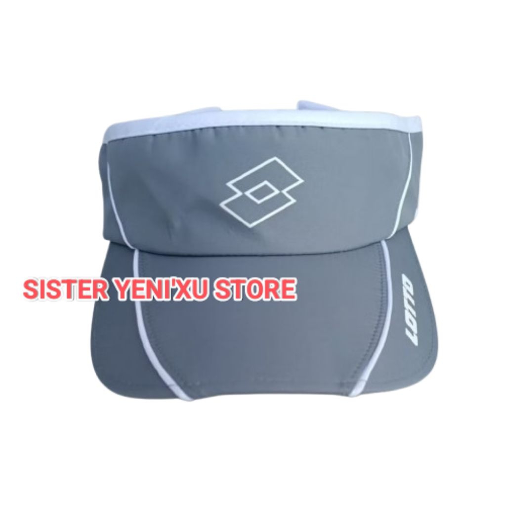Topi Lotto Elio Visors Running Caps GREY (ONE SIZE) ORIGINAL STORE 100%