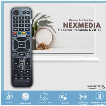 Remot Remote Pengganti Receiver Nexmedia HD Set Top Box STB DVB T2 Kvision K-1100 Kondisi Baru