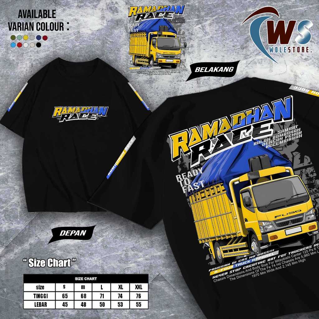 WOLESTORE - KAOS TRUCK RAMADHAN RACE - KAOS TRUCK RAMADHAN RACE PRIA DAN WANITA - PILIHAN TERBARU DA