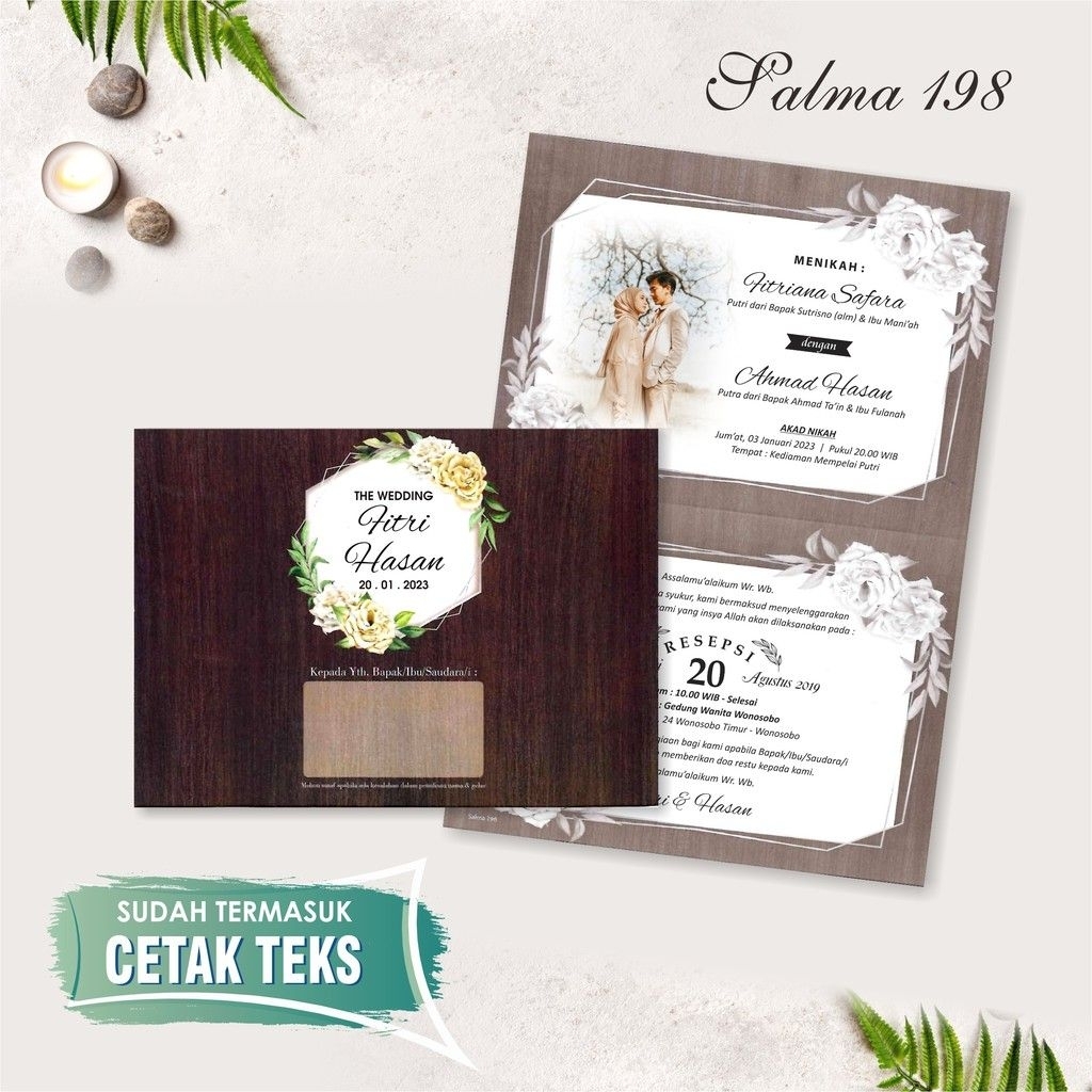CETAK UNDANGAN MURAH MERIAH PADANG | Salma 198 | PADANG INVITATION