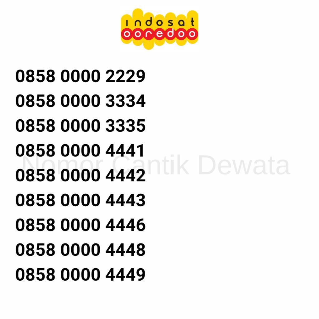Nomor Cantik Im3 Kartu Perdana Indosat Nomer Cantik Seri Kwarter 0000